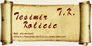 Tešimir Količić vizit kartica